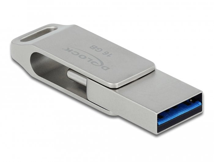 EAN 4043619540730 - DeLOCK 54073 unidad flash USB USB Type-A / USB Type-C 3.2 Gen 1 (3.1 Gen 1) Plata imagen 3