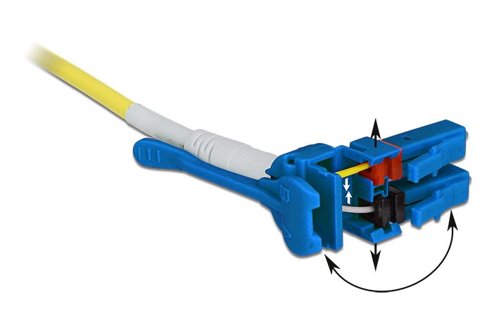 EAN 4043619850839 - DeLOCK 85083 Cable de fibra óptica e InfiniBand 1 m LC Amarillo imagen 2