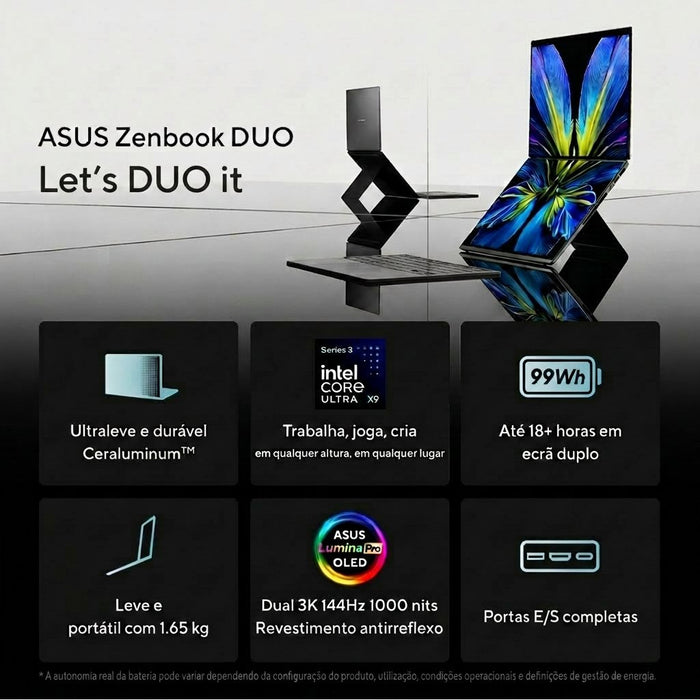 EAN 4711636600170 - ASUS Zenbook Duo UX8407AA-U93BOHDCP1 Copilot+ PC Intel Core Ultra 9 386H Híbrido (2-en-1) 35,6 cm (14") P imagen 16