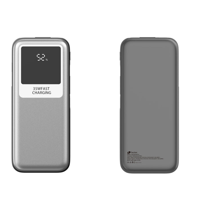 EAN 8436588883681 - Leotec LEPOW35W10S batería externa Polímero de litio Negro, Gris imagen 1