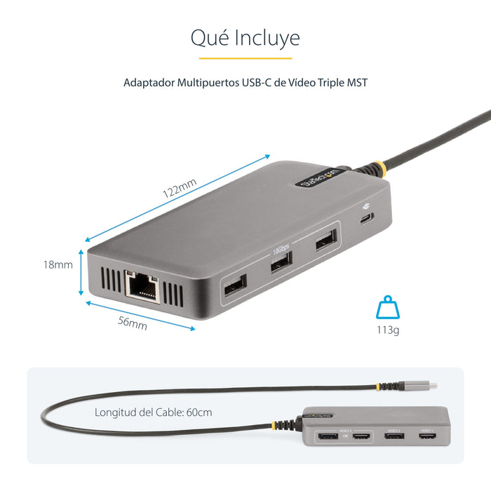 EAN 0065030896078 - StarTech.com 117B-USBC-MULTIPORT base para portátil y replicador de puertos Alámbrico USB 3.2 Gen 2 (3.1  imagen 15