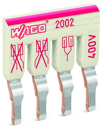 EAN 4055143692274 - Wago 2002-474 accesorios para cuadro eléctrico Peine de puentes imagen 1