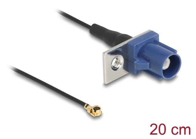 EAN 4043619907274 - DeLOCK 90727 cable coaxial 1.13 0,2 m FAKRA C I-PEX MHF1 Negro, Azul imagen 2