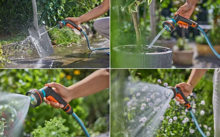 EAN 4066407024878 - Gardena 18375-20 pistola de pulverización de agua o boquilla Boquilla de lavado Gris, Naranja imagen 4