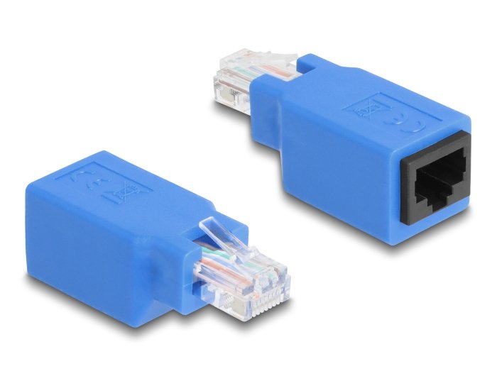 EAN 4043619648030 - DeLOCK 64803 cambiador de género para cable RJ45 Azul imagen 1