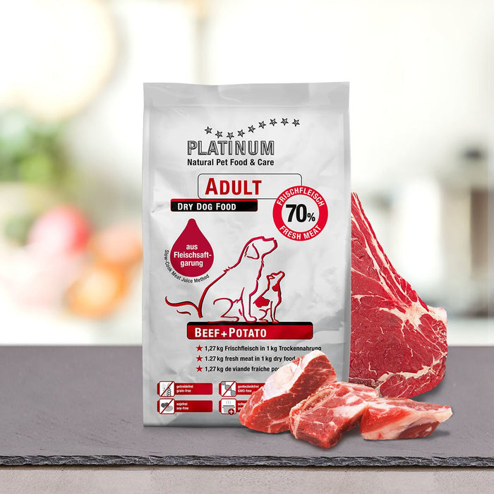 EAN 4260208740672 - Platinum Adult Beef + Potato 1,5 kg Adulto Ternera, Patata imagen 1