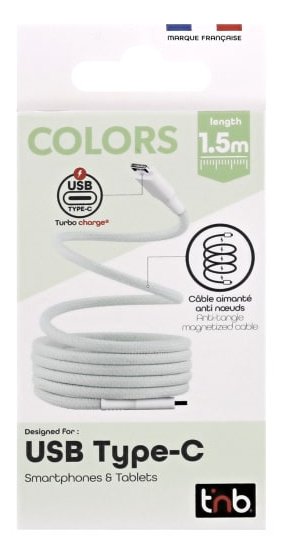 EAN 3303170118245 - T'nB TCPDMAGGR cable USB 1,5 m USB C 60 W Verde imagen 4