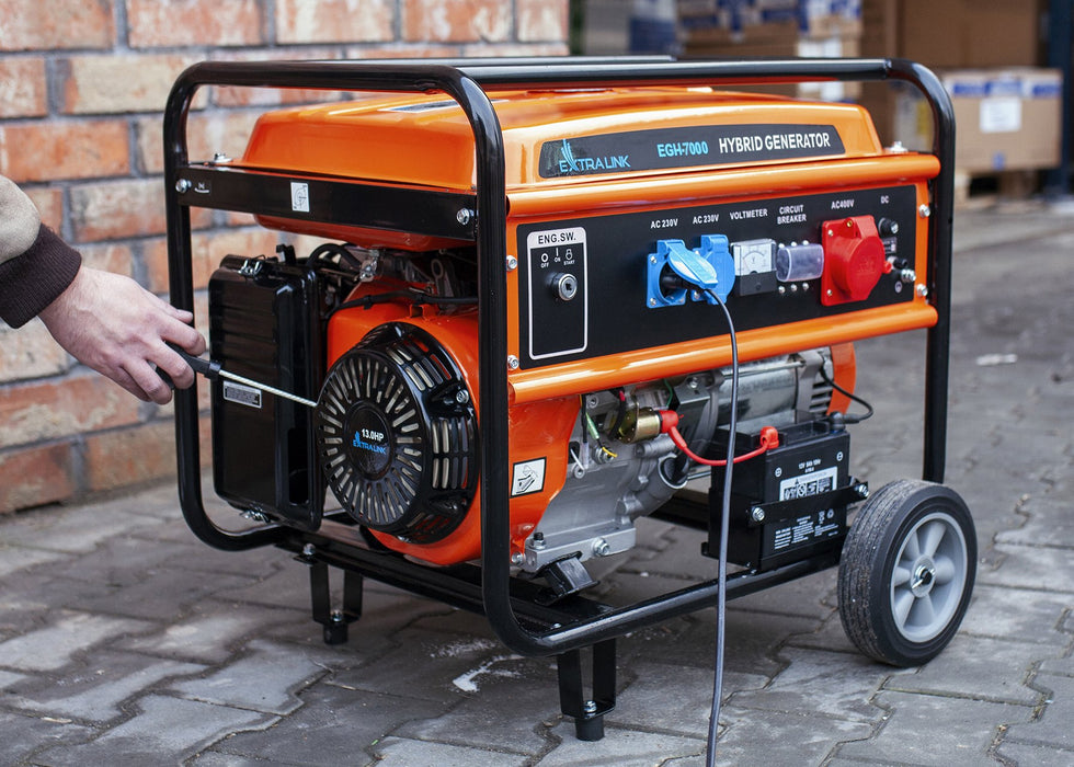 EAN 5905090330714 - Extralink EX.30714 motor-generador 7000 W 25 L Gasolina Negro, Naranja imagen 8