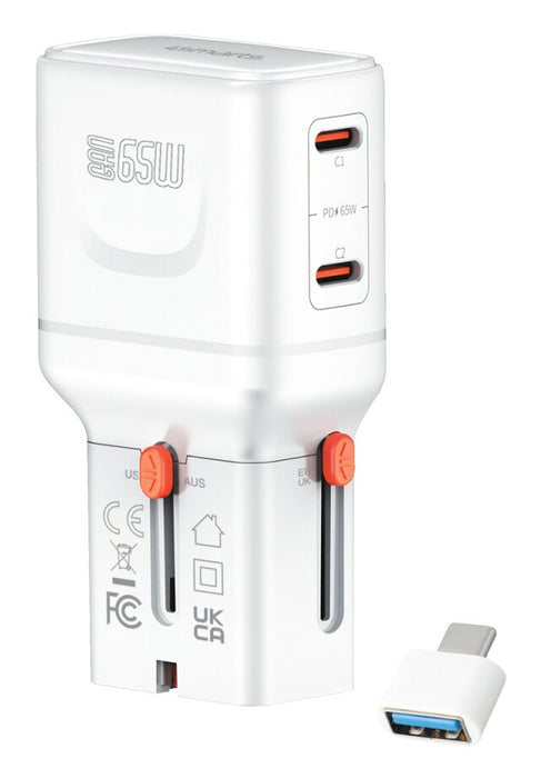 EAN 4252011912612 - 4smarts 541647 cargador de dispositivo móvil Universal Naranja, Blanco Corriente alterna Carga rápida Int imagen 1