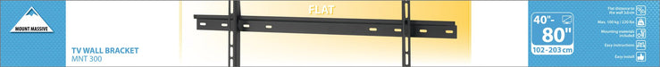 EAN 8712285326325 - Vogel's MNT 300. WALL MOUNT FLAT WALL 2,03 m (80") Negro imagen 3