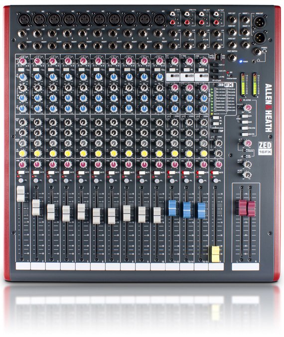 EAN 6938122237483 - Allen & Heath ZED16FX mezclador DJ 16 canales 20 - 20000 Hz Gris, Rojo imagen 1