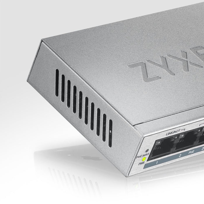 EAN 4718937603923 - Zyxel GS1005HP No administrado Gigabit Ethernet (10/100/1000) Energía sobre Ethernet (PoE) Plata imagen 8