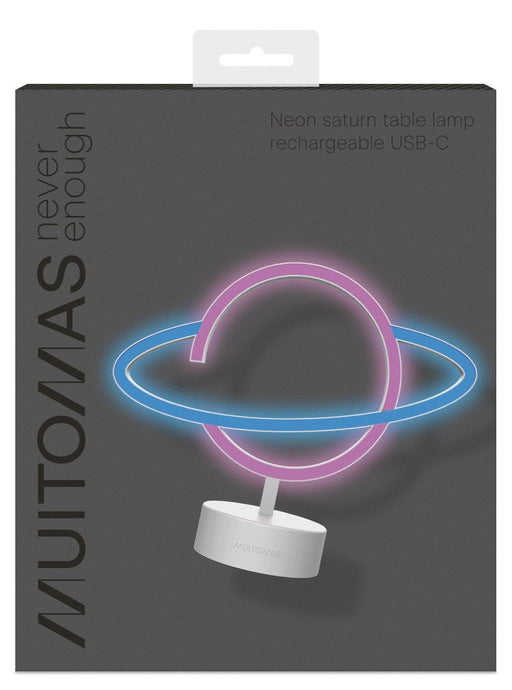 EAN 8021735224365 - Muitomas NEONSATURNC lámpara de mesa Neon F Blanco imagen 1