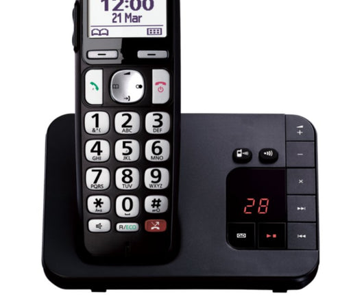 EAN 5025232916559 - Panasonic KX-TGE260JTB teléfono Teléfono DECT Identificador de llamadas Negro imagen 2
