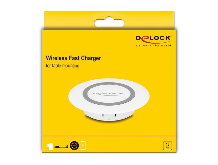 EAN 4043619662609 - DeLOCK 66260 cargador de dispositivo móvil Smartphone Blanco USB Cargador inalámbrico Interior imagen 4