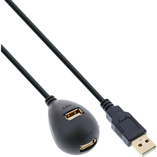 EAN 4043718058273 - InLine 34652 cable USB 2 m USB A 2 x USB A 0,48 Gbit/s Negro imagen 1