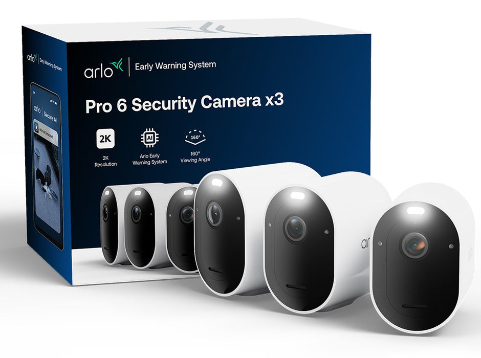 EAN 193108149648 - Arlo Pro VMC4370P IP Kamera 3er Set Cámara de seguridad IP Exterior 2560 x 1440 Pixeles Techo/pared imagen 1