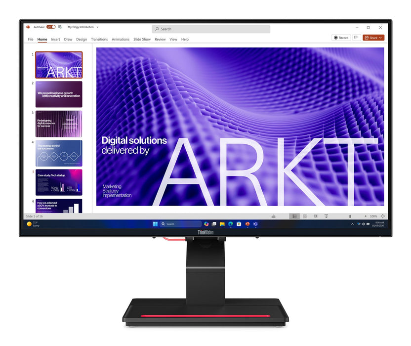 EAN 199273359837 - Lenovo ThinkVision T24D-4t pantalla para PC 60,5 cm (23.8") 1920 x 1080 Pixeles Full HD LCD Pantalla tácti imagen 1