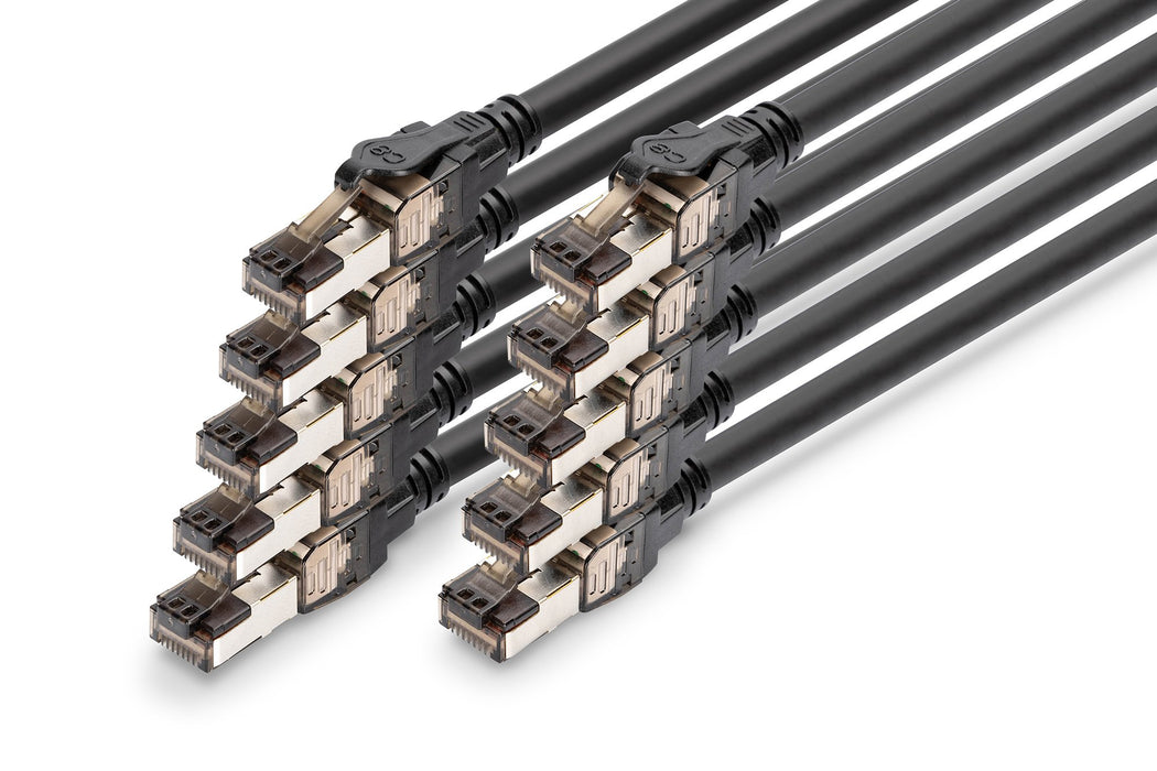 EAN 4016032505303 - Digitus CAT 8.1 S-FTP patch cord, Cu, LSZH cable de red Negro Cat8.1 S/FTP (S-STP) Alrededor imagen 4