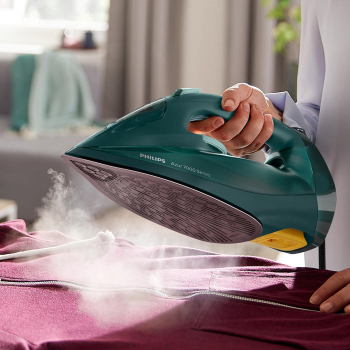 EAN 8720389015809 - Philips 7000 series DST7050/70 plancha Plancha a vapor Suela SteamGlide Elite 2800 W Verde imagen 5
