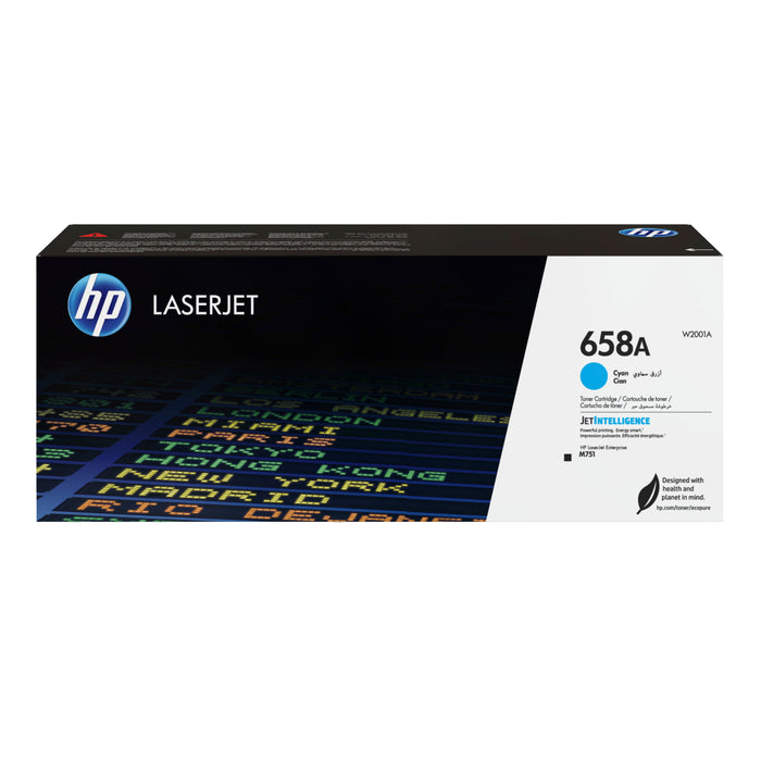 EAN 0192545710954 - HP 658A Cyan Original LaserJet Toner Cartridge cartucho de tóner 1 pieza(s) imagen 1
