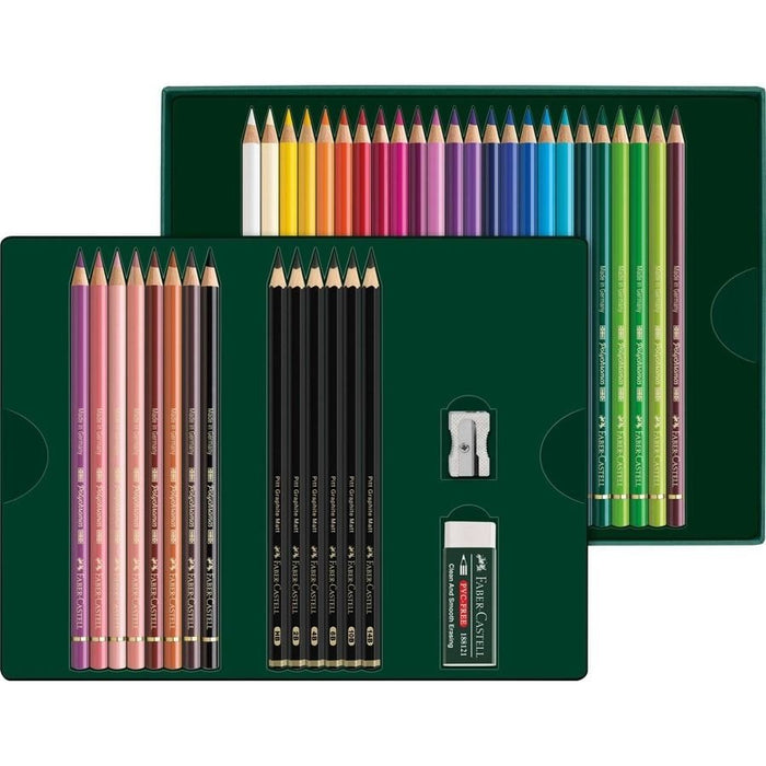 EAN 4005402100538 - Faber-Castell Polychromos & Pitt Graphite Matt Set Multicolor 38 pieza(s) imagen 3