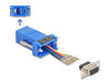EAN 4043619670802 - DeLOCK 67080 cambiador de género para cable D-Sub 9 RJ12 Azul imagen 1