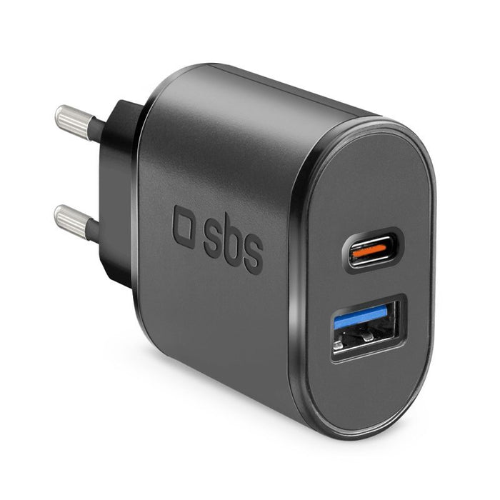 EAN 8018417237454 - SBS TETRUSBTC3AUL cargador de dispositivo móvil Universal Negro Corriente alterna Interior imagen 1