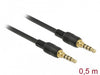 EAN 4043619855926 - DeLOCK 85592 cable de audio 0,5 m 3,5mm Negro imagen 1