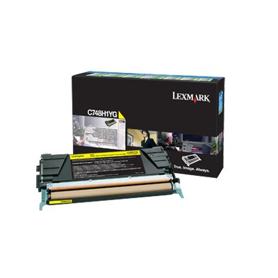 EAN 0734646319928 - Lexmark C748H1YG cartucho de tóner 1 pieza(s) Original Amarillo imagen 1