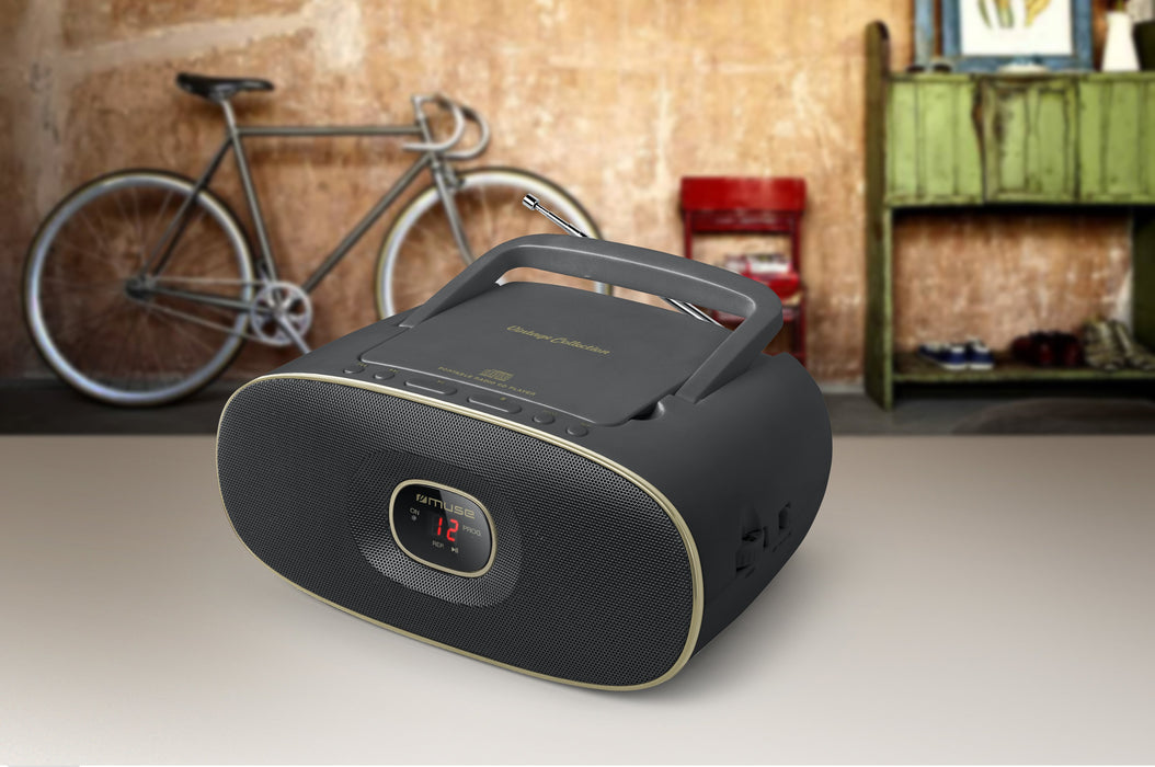EAN 3700460206383 - Muse MD-202 VT Analógica FM, MW Negro, Oro imagen 2