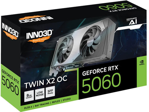 EAN 8886307701152 - INNO3D GeForce RTX 5060 Twin X2 OC NVIDIA 8 GB GDDR7 imagen 2