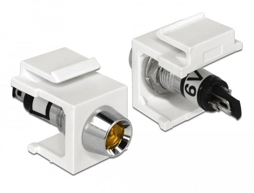 EAN 4043619864492 - DeLOCK 86449 conector Keystone LED Negro, Acero inoxidable, Blanco, Amarillo imagen 1
