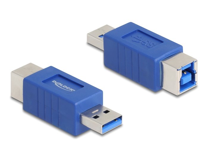 EAN 4043619672172 - DeLOCK 67217 cambiador de género para cable USB Type-A USB Type-B Azul imagen 1