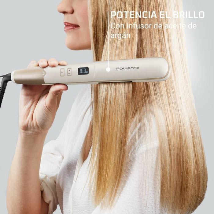 EAN 3121040091173 - Rowenta SF4633F0 Utensilio de peinado Plancha de pelo Caliente Blanco imagen 3
