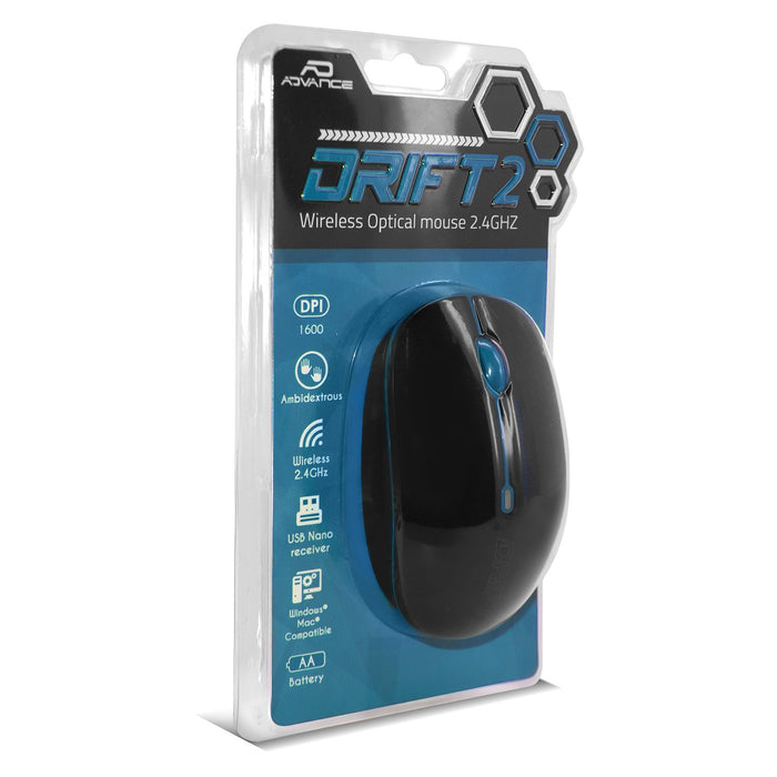 EAN 3700104445369 - ADVANCE Drift 2 ratón Oficina Ambidextro RF inalámbrico 1600 DPI imagen 4
