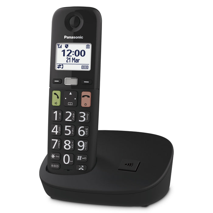 EAN 5025232964161 - Panasonic KX-TGU110EXB teléfono Teléfono DECT Identificador de llamadas Negro imagen 1