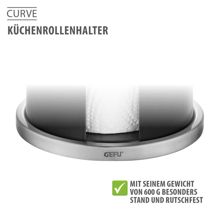 EAN 4006664157032 - GEFU CURVE Soporte para toallas de papel de sobremesa Acero inoxidable Negro, Acero inoxidable imagen 5