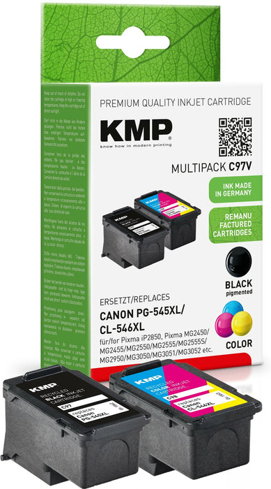 EAN 4011324691573 - KMP C97V cartucho de tinta 2 pieza(s) Compatible Alto rendimiento (XL) Negro, Cian, Magenta, Amarillo imagen 1