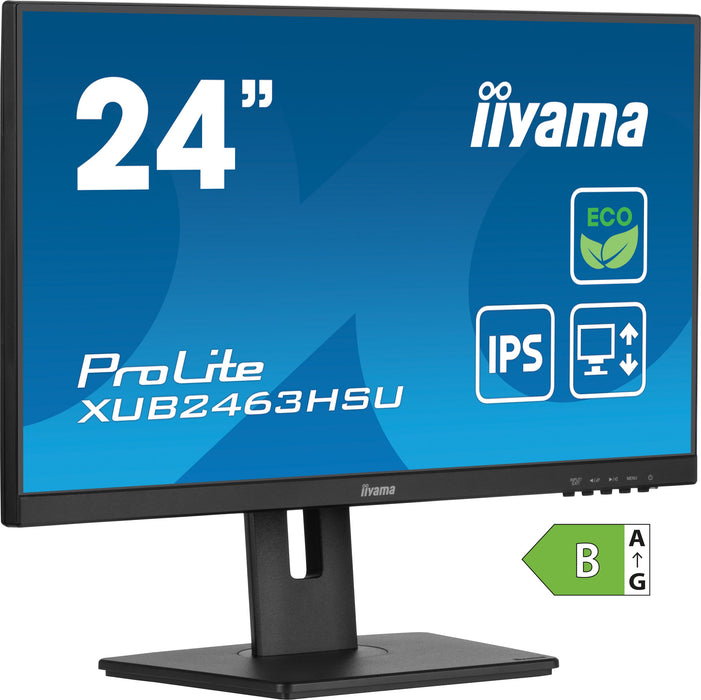 EAN 4948570123766 - iiyama ProLite XUB2463HSU-B1 pantalla para PC 60,5 cm (23.8") 1920 x 1080 Pixeles Full HD LED Negro imagen 1