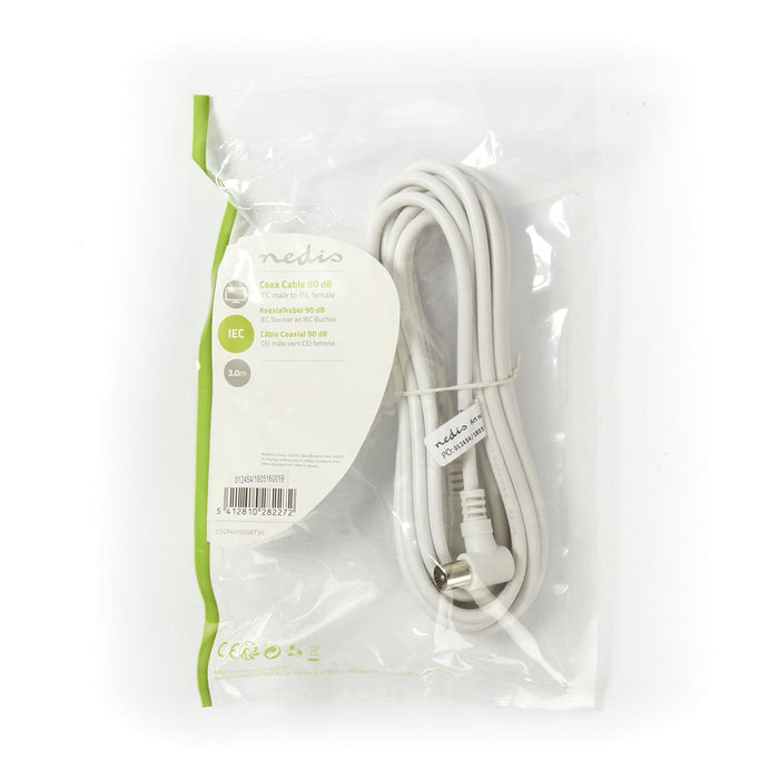 EAN 5412810282272 - Nedis CSGP40100WT30 cable coaxial Blanco imagen 3