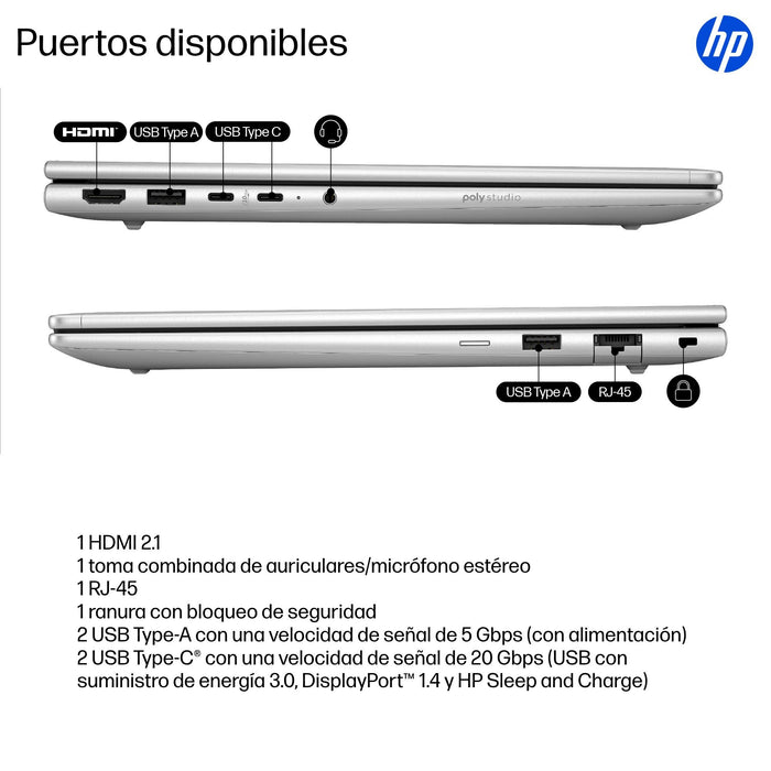 EAN 0199251735240 - HP ProBook 4 G1iR Wolf Pro Security Edition Intel Core 5 120U Portátil 35,6 cm (14") WUXGA 16 GB DDR5-SDR imagen 5