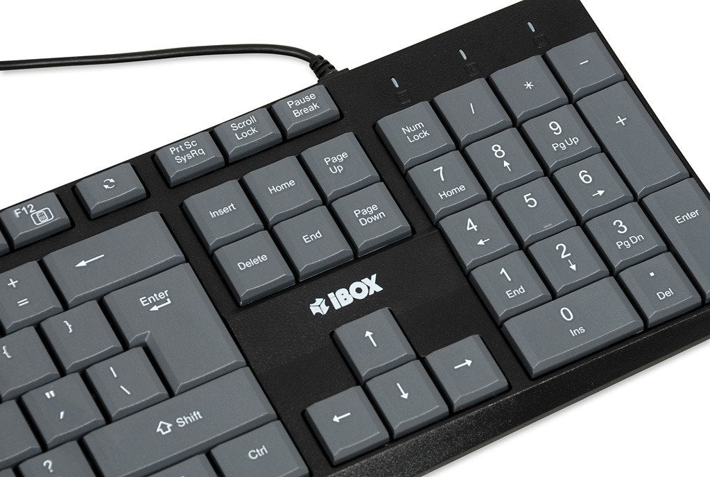 EAN 5903968681272 - iBox IKC2010G teclado Hogar USB QWERTY Inglés Gris, Negro imagen 4