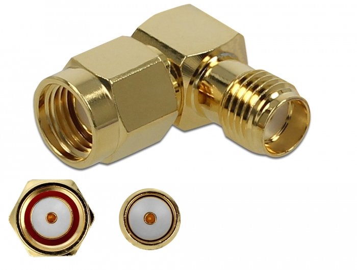 EAN 4043619899784 - DeLOCK 89978 cambiador de género para cable RP-SMA SMA Oro imagen 1