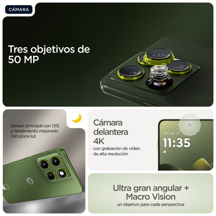 EAN 840493606774 - Motorola edge 70 17 cm (6.7") SIM doble Android 16.0 5G USB Tipo C 12 GB 512 GB 4800 mAh Verde imagen 15