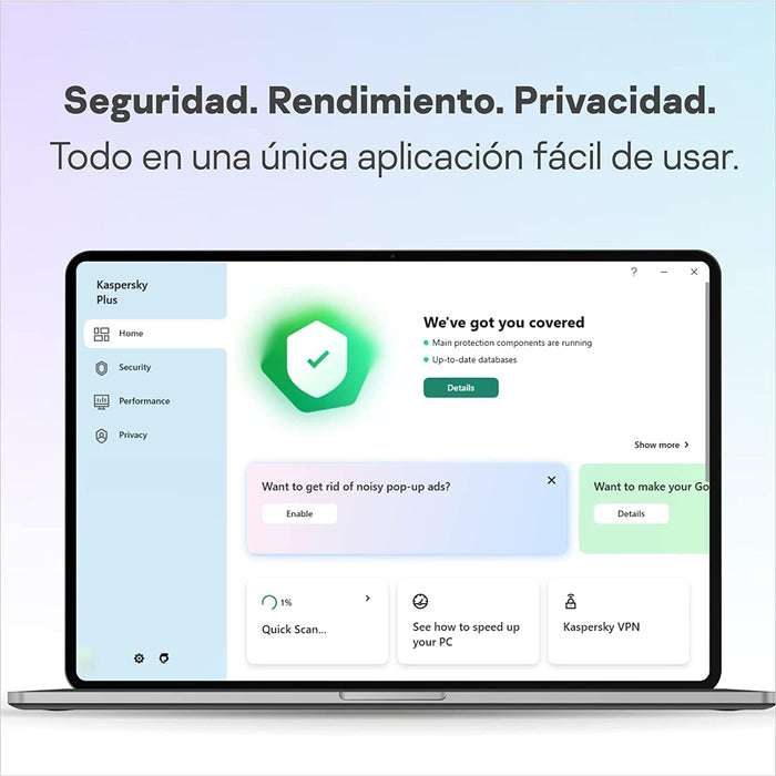 Antivirus Kaspersky Plus 5 Dispositivos 1 Año