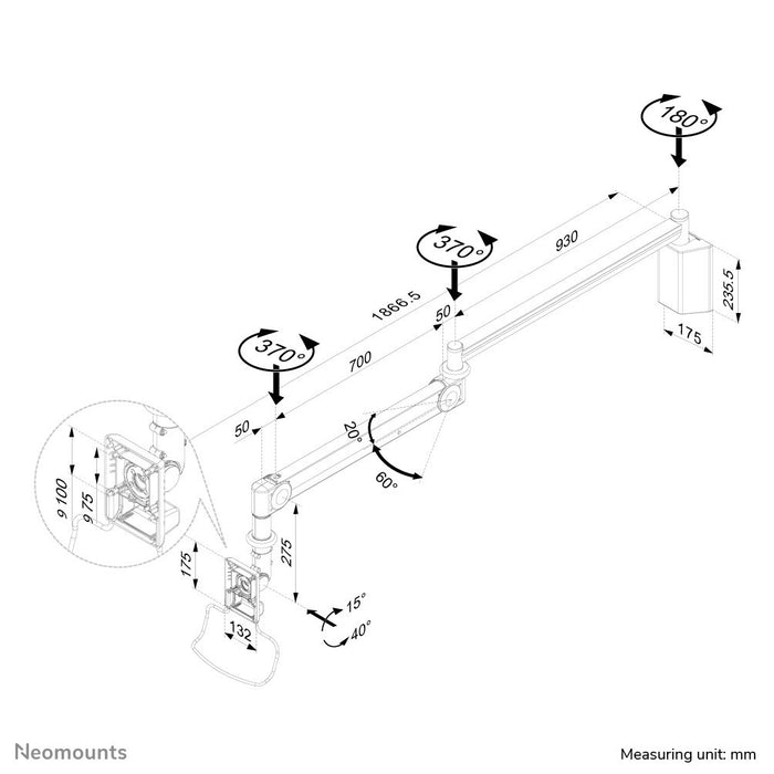 EAN 8717371441098 - Neomounts FPMA-HAW100 soporte para monitor 61 cm (24") Blanco imagen 11
