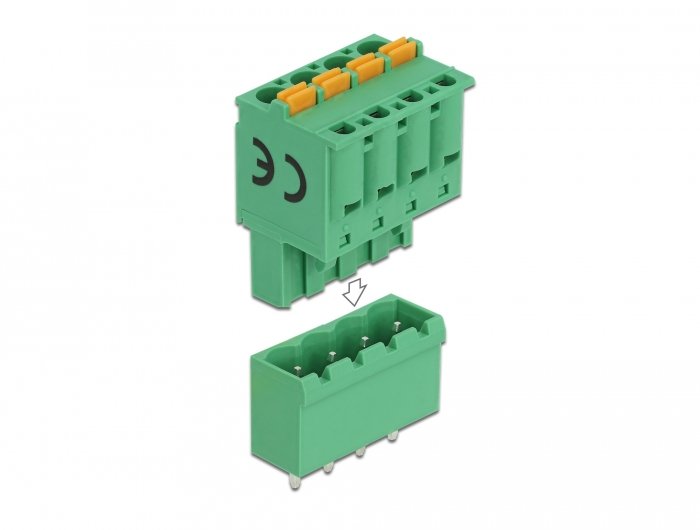 EAN 4043619665013 - DeLOCK 66501 bloque de terminales Verde imagen 1