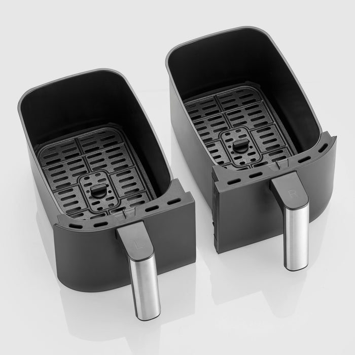 EAN 4008146042706 - Severin FR 2453 freidora Doble 3,25 L Independiente 2850 W Freidora de aire caliente Negro, Plata imagen 4