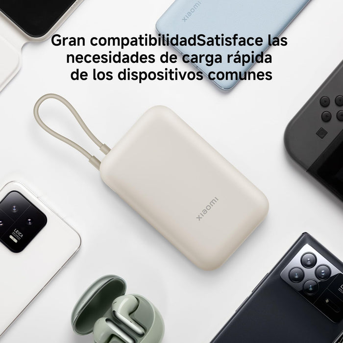 Xiaomi Power Bank 10000mah Integrated Cable Ice Blue Gl